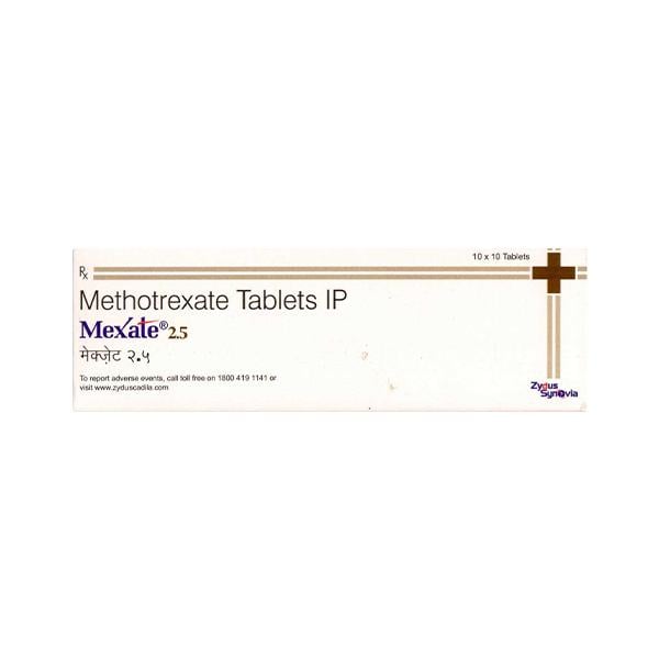 Mexate 2.5mg Tablet 10'S - Cancer Oncology-Cyt