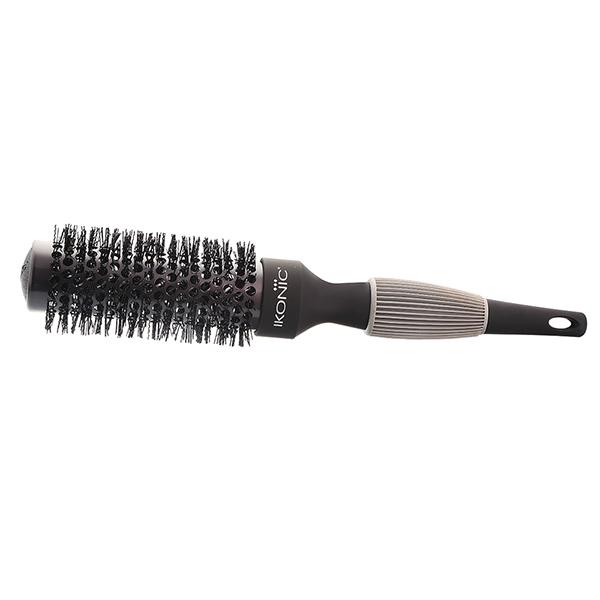 Ikonic Titanium Thermal Hair Brush-Thb 32 Black And Grey - Hair Brushes