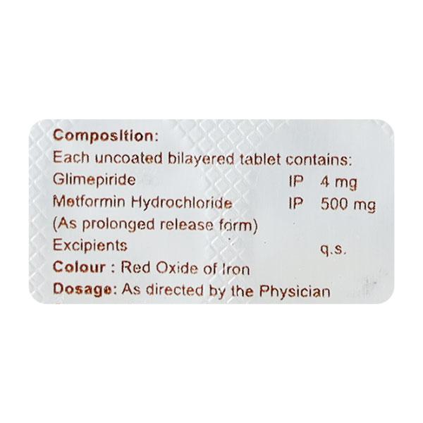 ADGLIM M 4 Tablet 10's - Diabetes-Ant