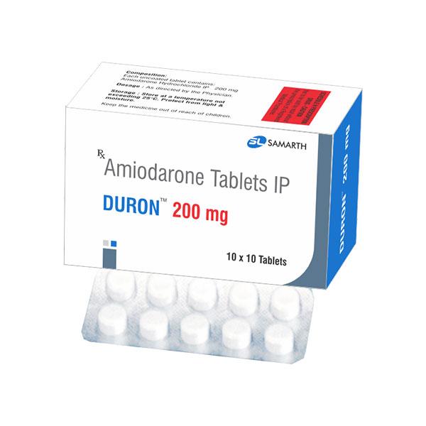 Duron 200mg Tablet 10'S - Arrhythmiasis