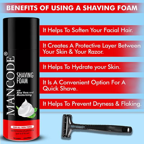 Mancode Shaving Foam 500 ml - Shaving Foams