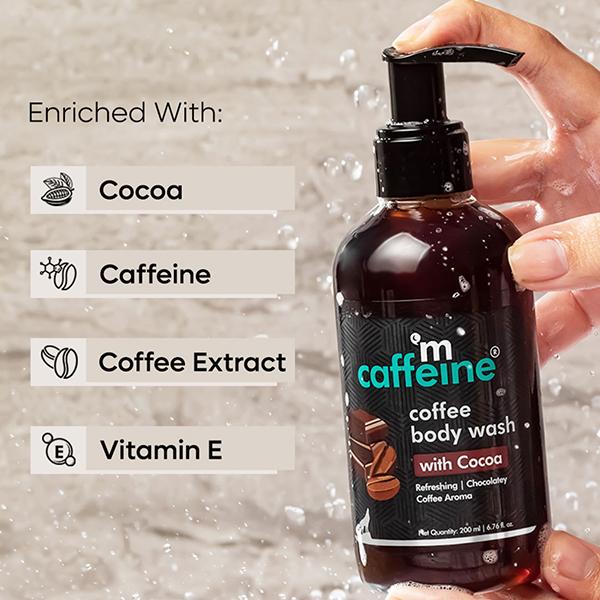 Mcaffeine Coffee Body Wash With Cocoa 200 ml - Shower Gels & Body Wash