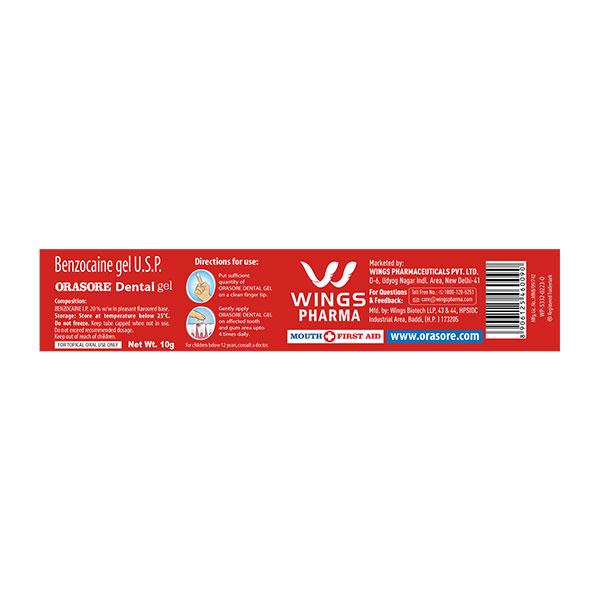 Orasore Dental Gel 10gm - Oral Care - P-Mou