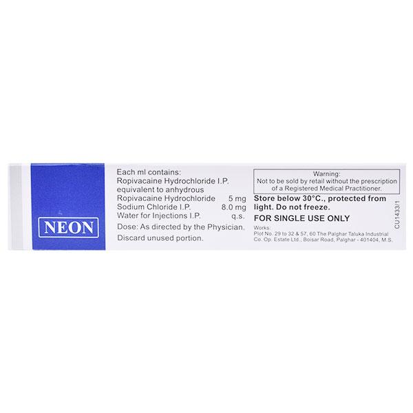 Ropin 0.5 Injection 20ml - Anaesthesia - Local-Ana