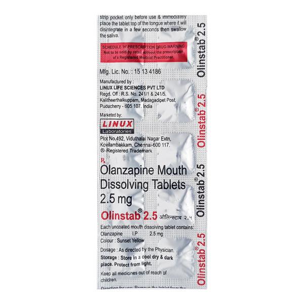 Olinstab 2.5mg Tablet 10'S - Schizophrenia-Aps