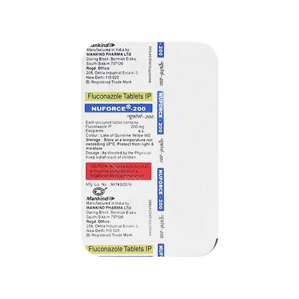 NUFORCE 200mg Tablet 2's - Fungal Infections-Anf