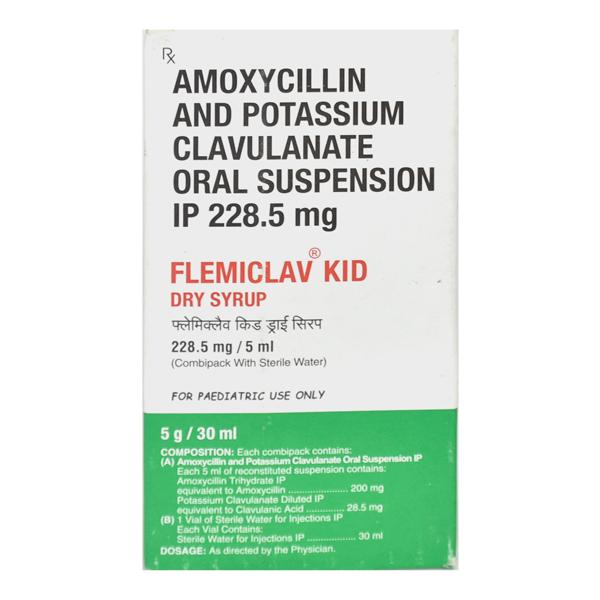 Flemiclav Kid Dry Syrup 30ml - Bacterial Infections-Pen