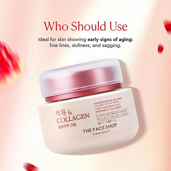 The Face Shop Pomegranate and Collagen Volume Lifting Cream 50 ml - Face Moisturizers