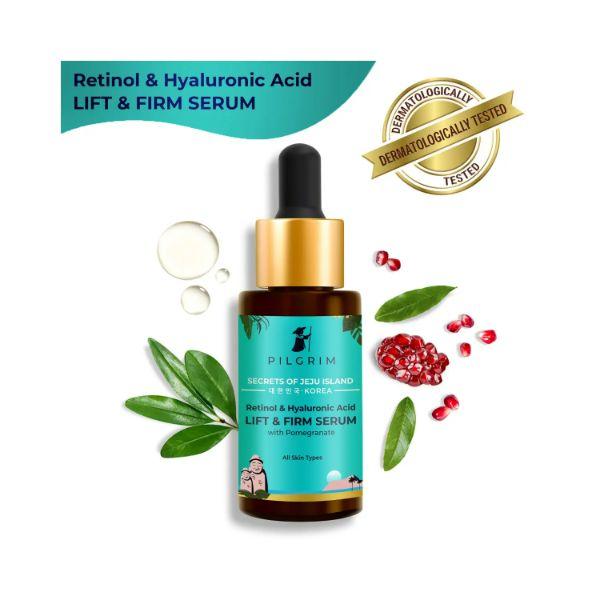 Pilgrim Retinol & Hyaluronic Acid LIFT & FIRM SERUM 30 ml - Face Gels