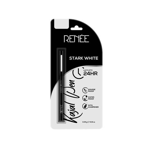 Netmeds | RENEE Kajal Pen with Sharpener - Stark White 0.35 gm