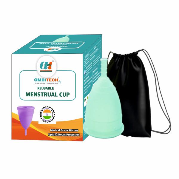 Netmeds | AmbiTech Reusable Menstrual Cup for Women with Pouch (L) 1's