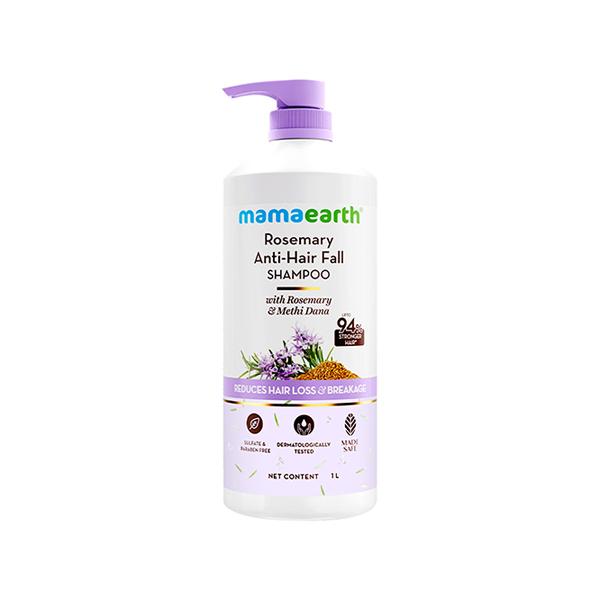 Mamaearth Rosemary Anti-Hair Fall Shampoo with Rosemary & Methi Dana 1000 ml - Shampoos