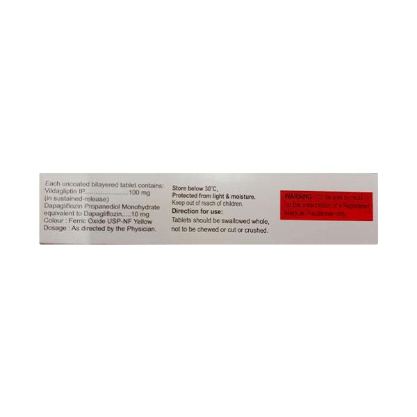 VILDAPRIDE D 100/10 Tablet 10's - Diabetes-Ant