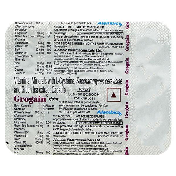 GROGAIN Capsule 10's - Supplements-Vam