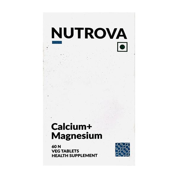 Netmeds | NUTROVA CALCIUM + MAGNESIUM VEG Tablet 60's