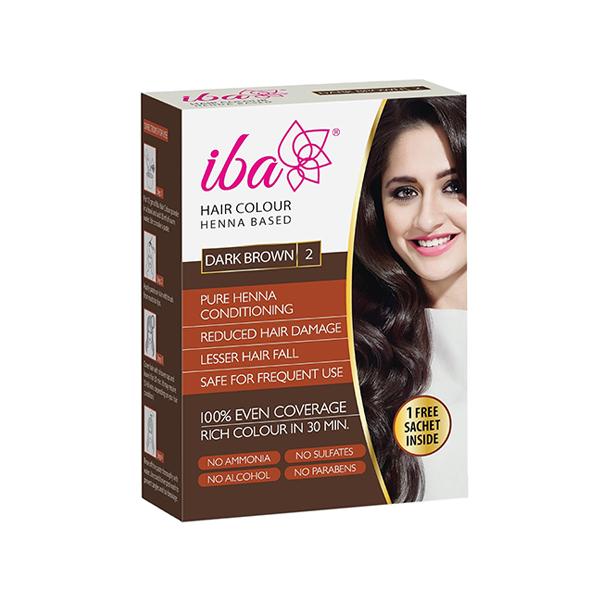 Netmeds | Iba Hair Colour Henna Based For Women , Dark Brown 70 gm