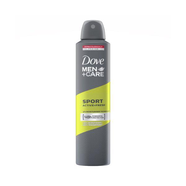Dove Men + Care Sport Active + Fresh Dry Spray Antiperspirant Deodorant For Men 250 ml - Men Deodorants/Roll-Ons