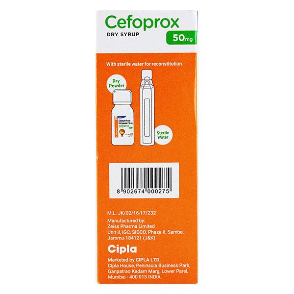 Cefoprox 50mg Tangy Orange Flavour Dry Syrup 30ml - Bacterial Infections-Cep