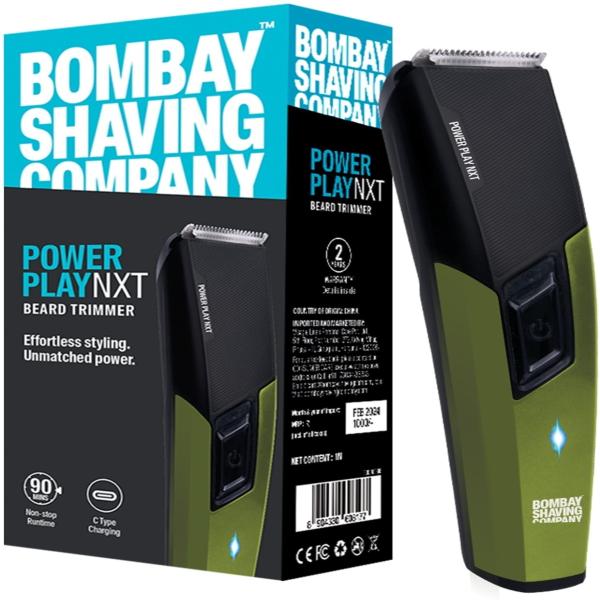 Netmeds | Bombay Shaving Company Power Play Next Trimmer, Self Sharpening Blades, Trimmer For Men- Green 130 gm