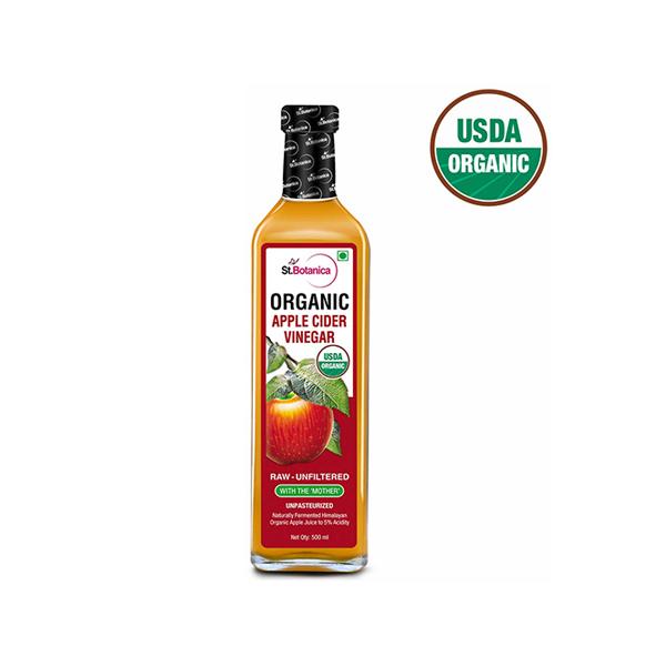St.Botanica USDA Organic Apple Cider Vinegar With The Mother - Raw, Unfiltered, UnPasteurized - Apple Cider Vinegars