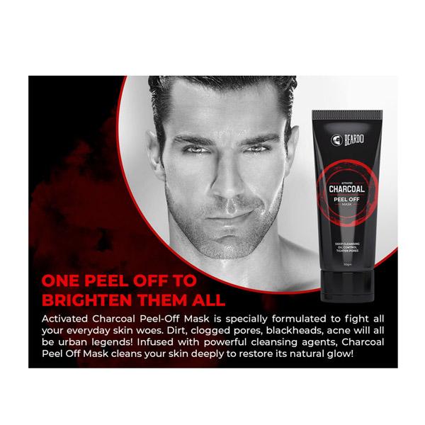 Beardo Peel off Face Mask -Activated Charcoal 100 gm - Masks & Peels