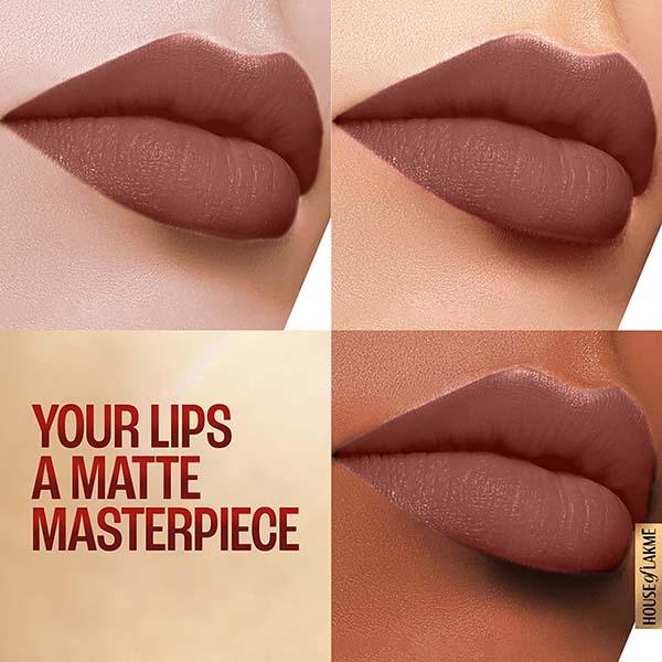 Lakme 9to5 Powerplay Priming Matte Lipstick, Lasts 16hrs, Coffee Command, 3.6 gm - Lipsticks