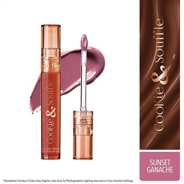 Netmeds | Blue Heaven Cookie & Souffle Chocolate-Flavored Airwhipped Lip Cream, Sunset Ganache 3.2 ml