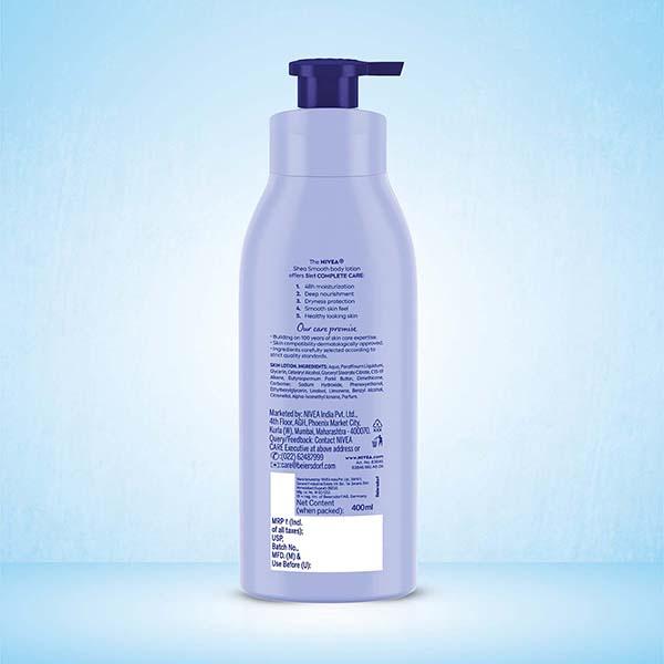 Nivea New 5 In 1 Body Milk Shea Smooth with Deep Moisture Serum & Shea Butter, Dry Skin 400ml - Body Butter
