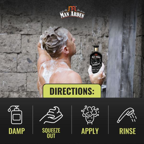 Man Arden I Am Relaxed Shampoo + Body Wash 250 ml - Shampoos