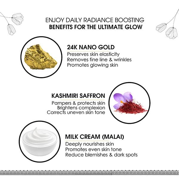 Ayouthveda Sparkling Gold Day Cream 50 gm - Face Creams