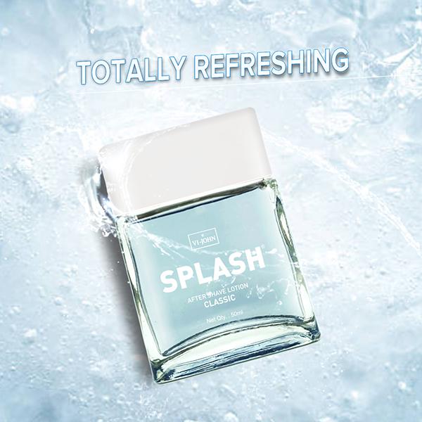 Vi-John Splash Classic After Shave Lotion- Pack of 4 x 50 ml - Shaving Foams