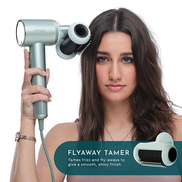 Winston Airizona Hair Dryer with Plasma Technology, 110,000 RPM BLDC Motor, LCD Display, 6 Modes, 3 Attachment 2600 gm - Hair Dryers