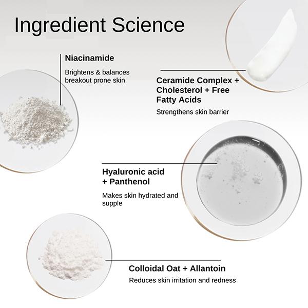 The Formularx Barrier Relief Ceramide Lightweight Moisturizer for Oily, Acne Prone & Sensitive Skin 50 gm - Face Moisturizers