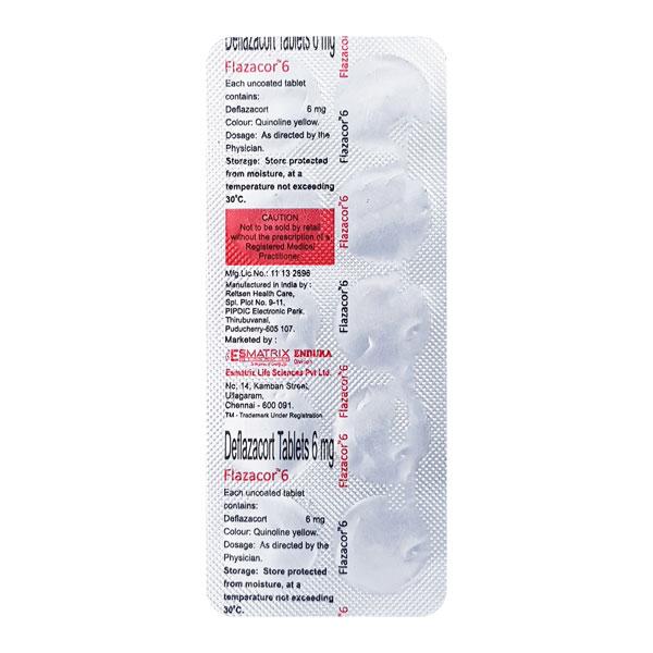 Flazacor 6mg Tablet 10'S - Hormonal Therapy-Imm