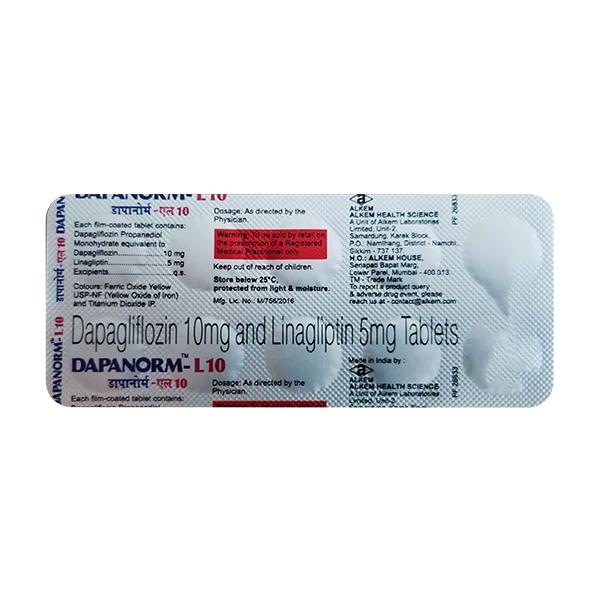 DAPANORM L 10 Tablet 10's - Diabetes-Ant