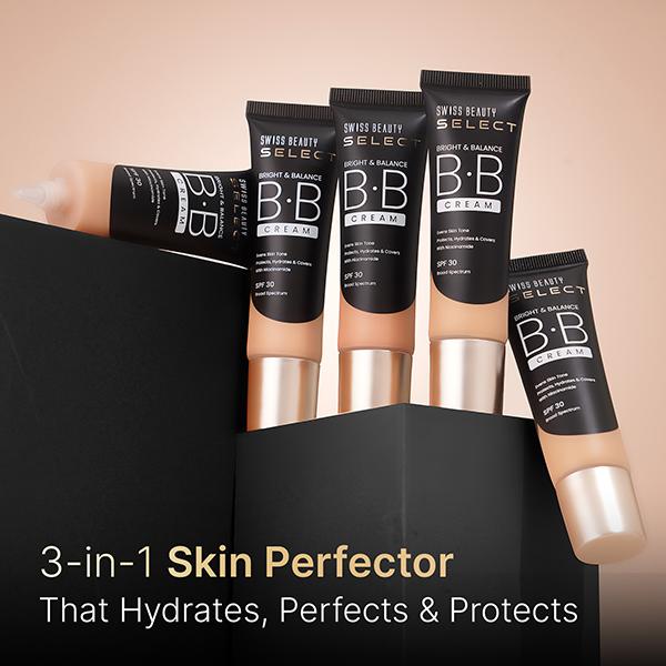 Swiss Beauty Select Bright and Balance Multifunctional Bb Cream With Spf 30 Milkshake 30 gm - Foundation