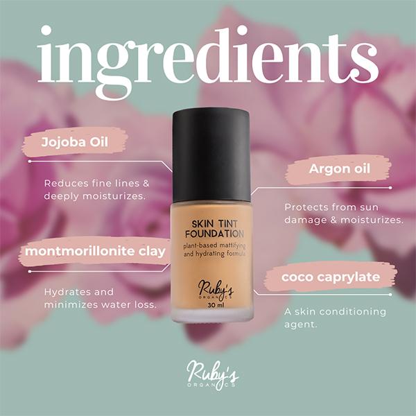 Ruby's Organics Skin - Tint Mattifying Foundation - L 01 30 ml - Foundation