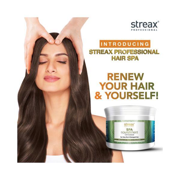 Streax Professionalhair Spa With Olive Oil 500 gm - Hair Masks & Packs