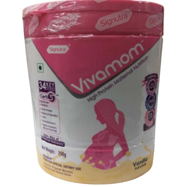 Netmeds | Vivamom High Protein Maternal Nutrition Supplement Powder Refill - Vanilla Flavour (Jar) 250 g