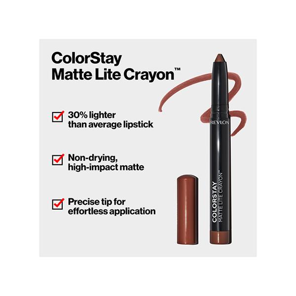 Revlon Colorstay Matte Lite Crayon Souffle All Day 1.4 gm - Lip Crayons