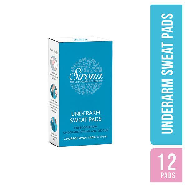 Sirona Under Arm Sweat Pads 12's - Intimate Care