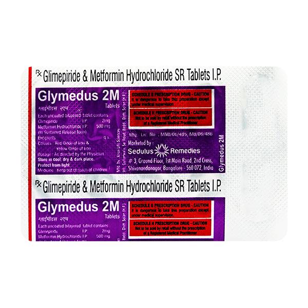 GLYMEDUS 2M Tablet 10's - Diabetes-Ant