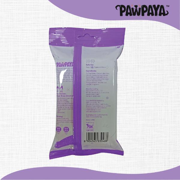 Pawpaya Pet Wipes Pull Pack 20 x 18 cm 15's - Pet Grooming