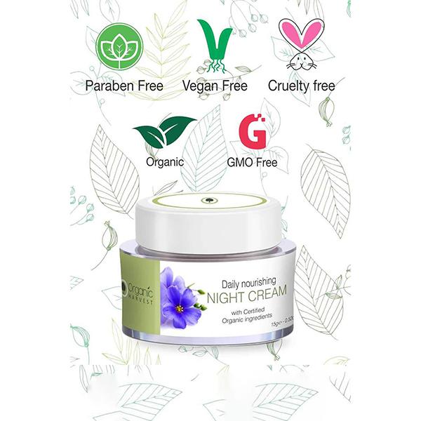 Organic Harvest Brightening Vitamin C Night Cream 15gm - Night Cream
