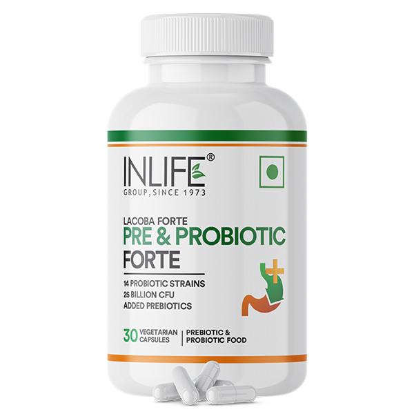 Netmeds | INLIFE Prebiotic and Probiotics Forte Veg Capsules 30's