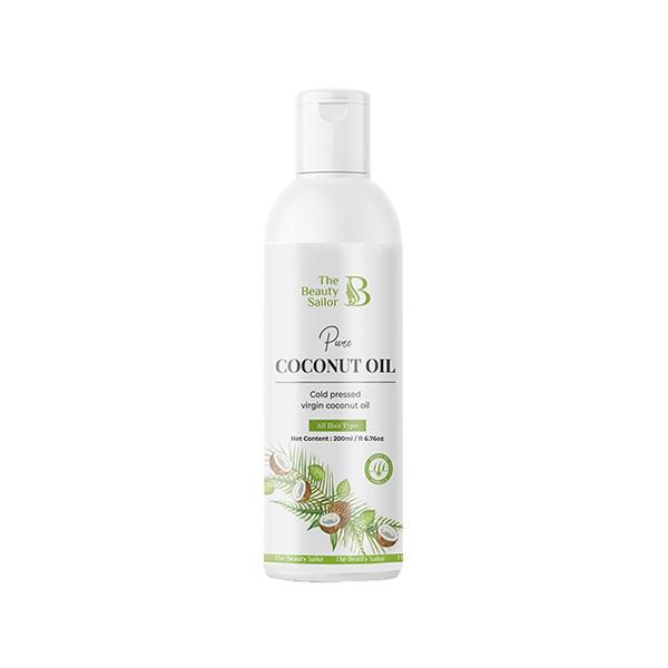 The Beauty Sailor Pure Coconut Oil, Cold Pressed Virgin Coconut Oil for Hair Growth and Skin 200 ml - Hair Oils