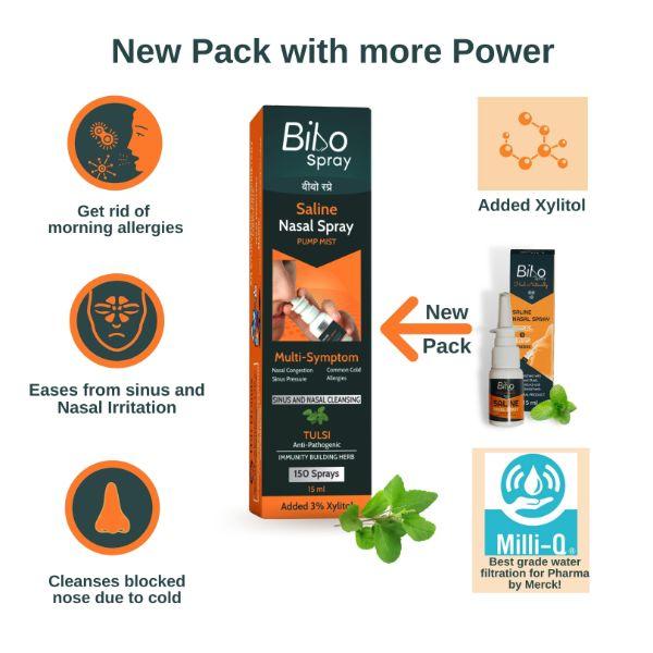 Bibo Saline Nasal Spray 15 ml - Speciality Medicines