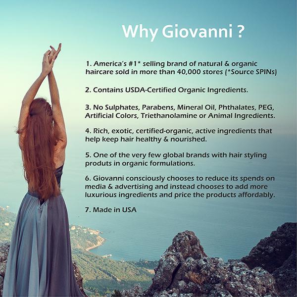 Giovanni Organic Frizz Be Gone Anti-Frizz Hair Serum 81 ml - Hair Serums