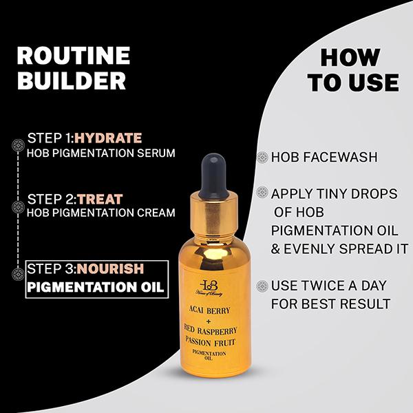 House of Beauty Pigmentation Oil For Pigmented Skin, Reduces Melanin, Uneven Skin Tone 30ml - Face Oils