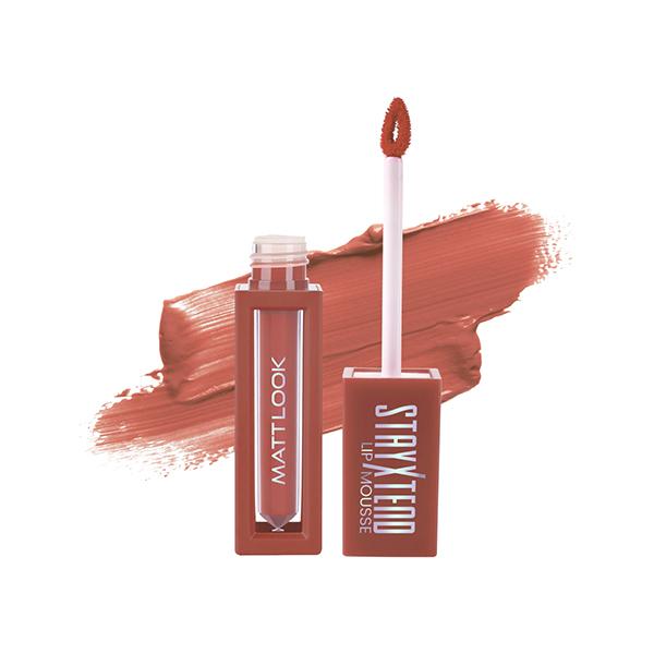 Matt Look Stayxtend Lip Mousse Enriched With Vitamin E & Non Sticky, Dusky Nude-21 4 ml - Liquid Lipsticks